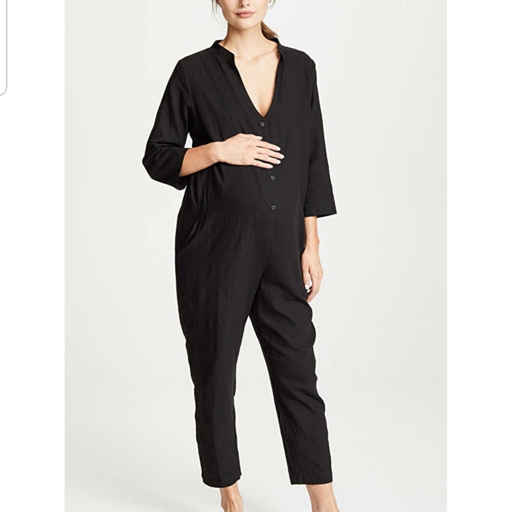 Hatch Maternity 0/s Black Jumpsuit Taylor Jumper
